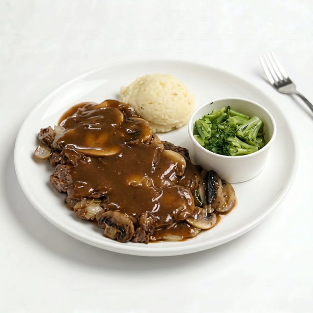 Hamburger Steak.